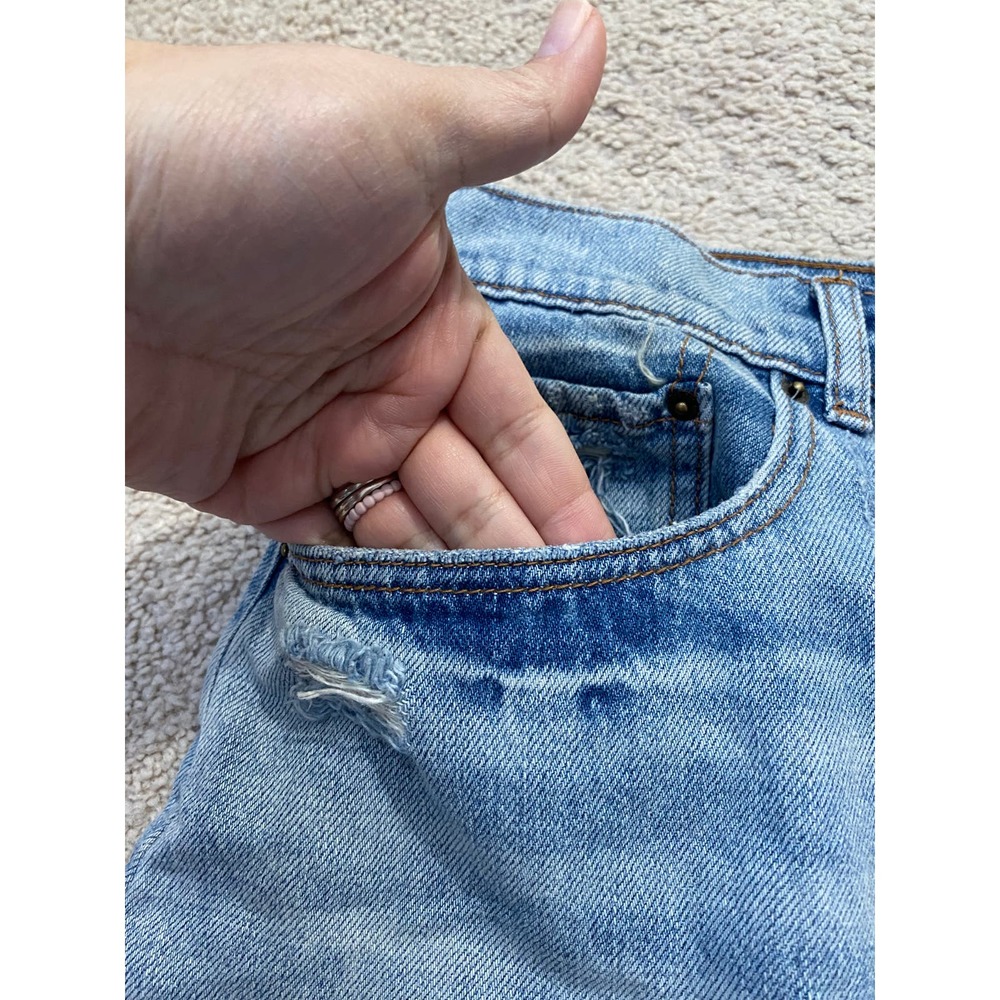 NWT BDG Roxi Destructed Denim Mini Skirt - Picture 5 of 6